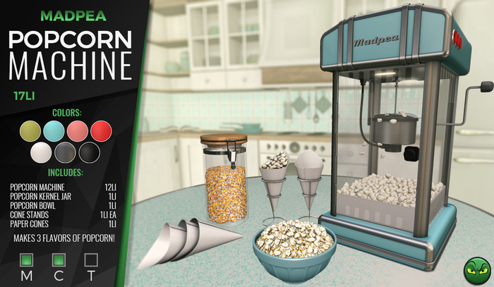 MadPea Popcorn Machine