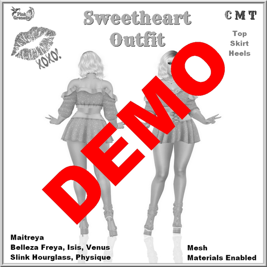 Pink Grenade - Sweetheart Outfit Demo 