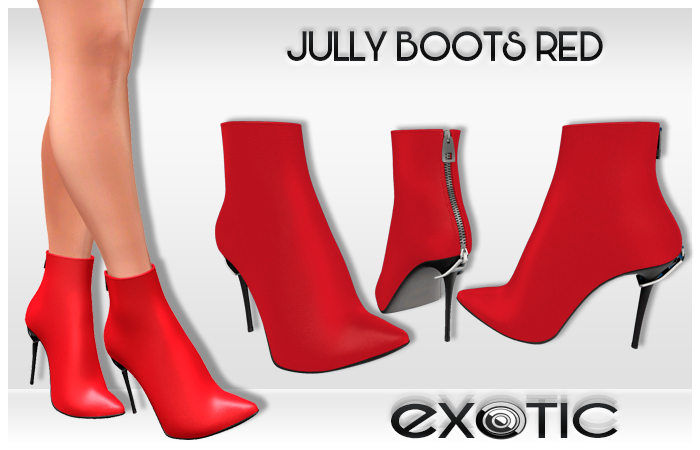 EXOTIC - Jully Boots Red