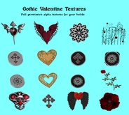 Kitty's Gothic Valentine Textures box