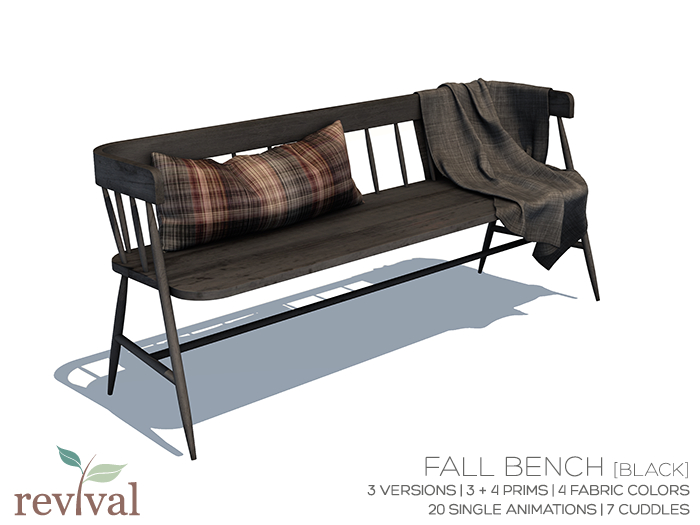 .:revival:. fall bench I black