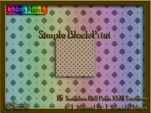Simple Block Print Seamless Texture Set