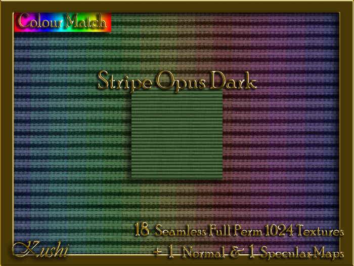 Stripe Opus Dark Seamless Texture Set