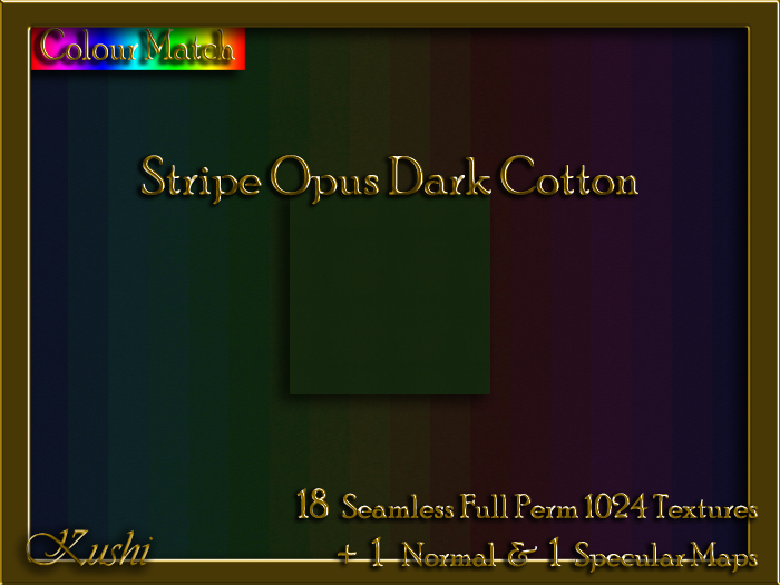 Stripe Opus Dark Cotton Solids Seamless Texture Set
