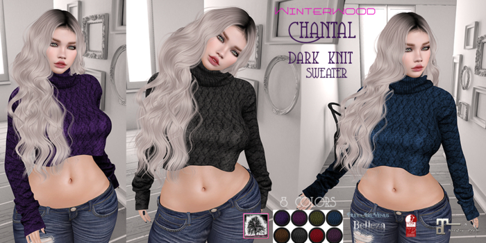 .:WinTeRwooD Designs:.Chantal Dark Knit Sweater