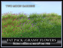 TMG - FAT PACK OF GRASSY FLOWERS* LOW PRIM GROUNDCOVER