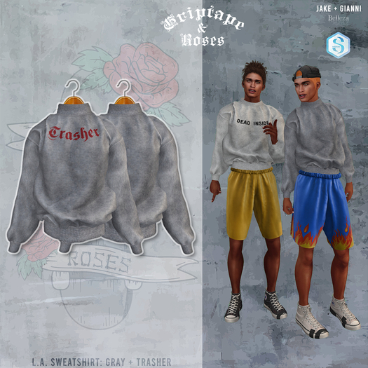 G+R - L.A. Sweatshirt - Gray + Trasher