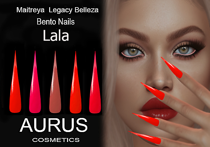 A U R U S - Lala Stiletto Bento Nails