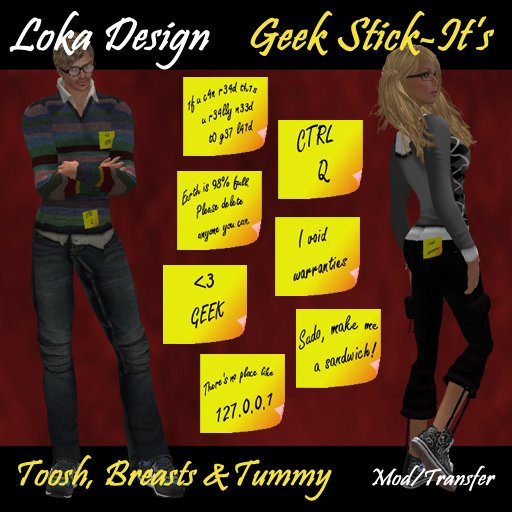 Loka Design ~ Geek Stick-It's