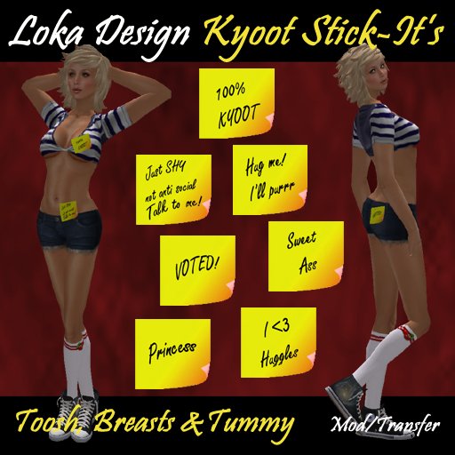 Loka Design ~ Kyoot Stick-It's 