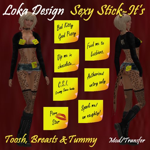 Loka Design ~ Sexy Stick-It's (box)