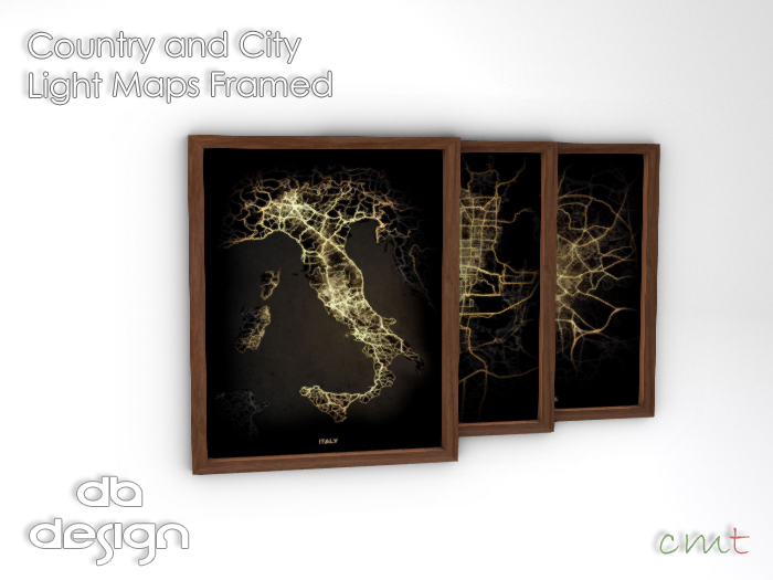 ::db:: Framed Country and City Light Maps I - L Part V