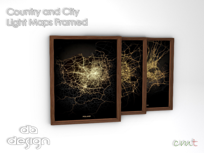 ::db:: Framed Country and City Light Maps M - P Part VII