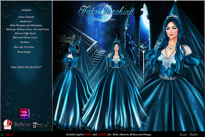 -Lamu Fashion-Gown *Fata Turchina* The Pinocchio Fairy