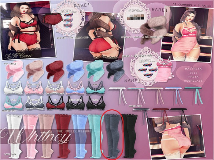 {le fil casse} Whitney Collection Socks Freya Graphite