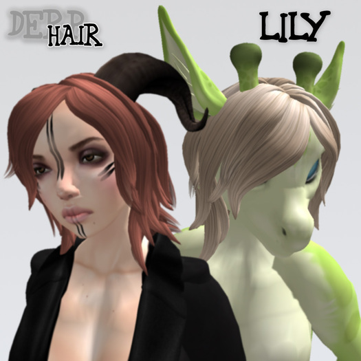DERP. HAIR - Lily Black To White