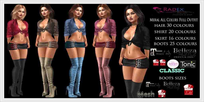 RADEX Mesh Meral All Colurs Full Outfit