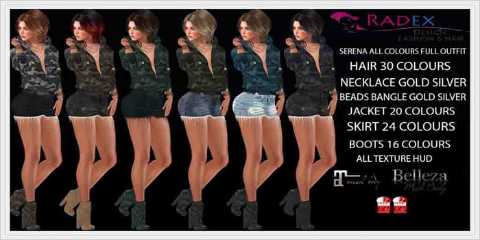 RADEX Mesh Serana All Colours Full Outfit