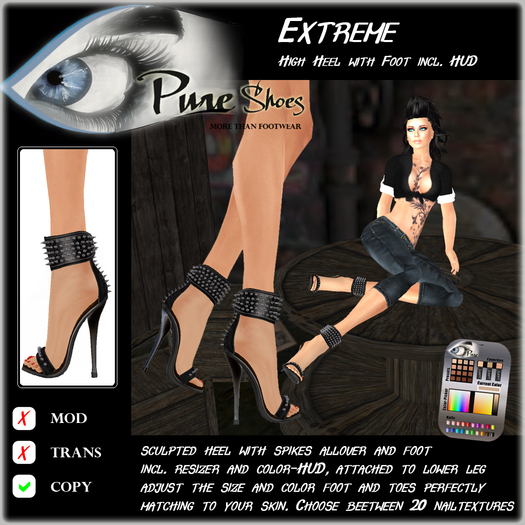 << PURE >> Pure Shoes - Extreme [inworld price 99L$]