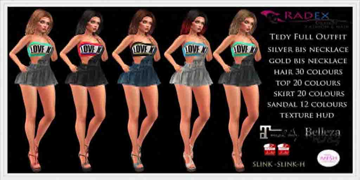 RADEX Mesh Tedy All Colours Full Outfit
