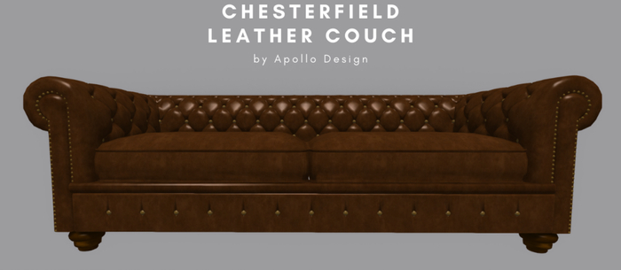 [Apollo Design] Chesterfield Leather Couch PG