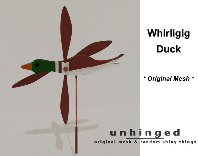 :: unhinged :: Duck Whirligig * Original Mesh