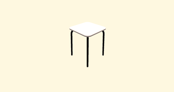 Wooden Simple Stool [FULLPERM]