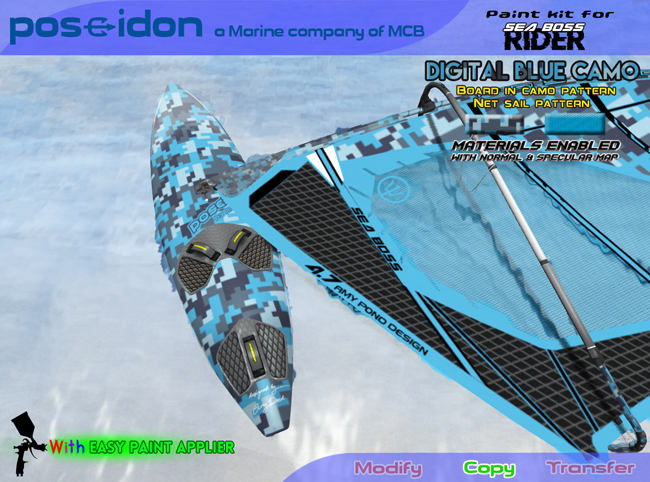 ::POSEIDON:: SEA BOSS RIDER - US NAVY DIGITAL CAMO - PAINT CAN APPLIER !