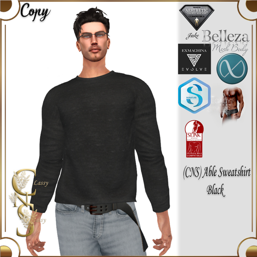 (CNS) Able Shirt Black