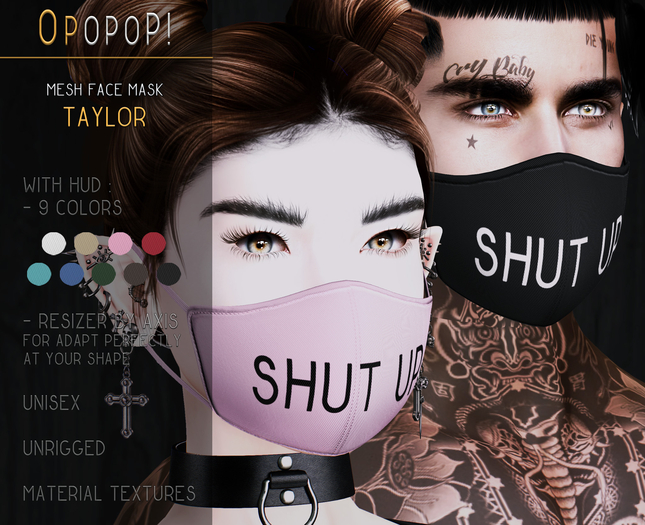 OPOPOP ! Mesh Face Mask TAYLOR V#9