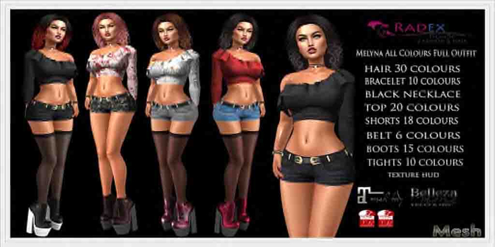 RADEX Mesh  Melyna All Colours Full Outfit