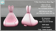 *CC* PINK  Kids Bunny Chair TD Baby/Bebe Toddler  [boxed]