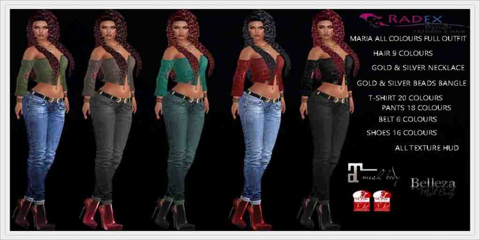 RADEX Mesh Maria All Colours Jean Full Outfit