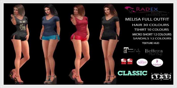 RADEX Mesh Melisa All Colours Full Outfit
