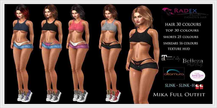 RADEX Mesh Mika All Colours Full Outfit