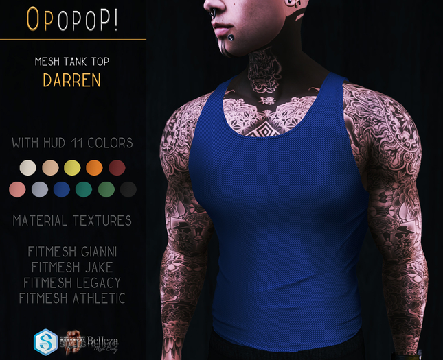 OPOPOP ! Mesh Tank Top DARREN V#1