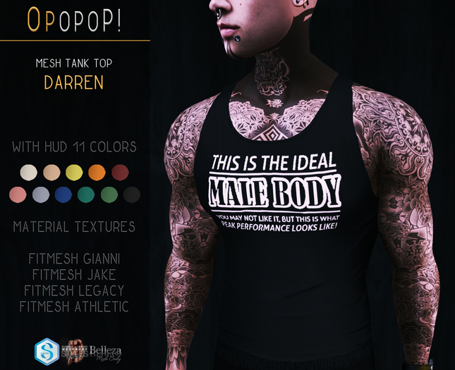 OPOPOP ! Mesh Tank Top DARREN V#3