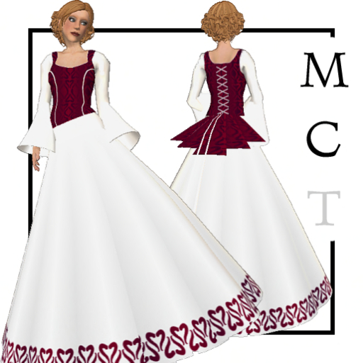 Fortunity red wedding gown [by Pretty Magic]