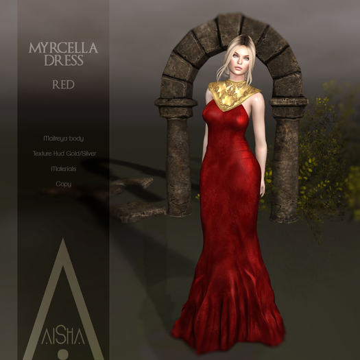 .AiShA. Myrcella Dress Red 