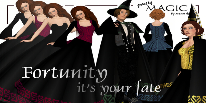 Fortunity medieval gowns EIGHT COLOR BUNDLE! [by Pretty Magic]