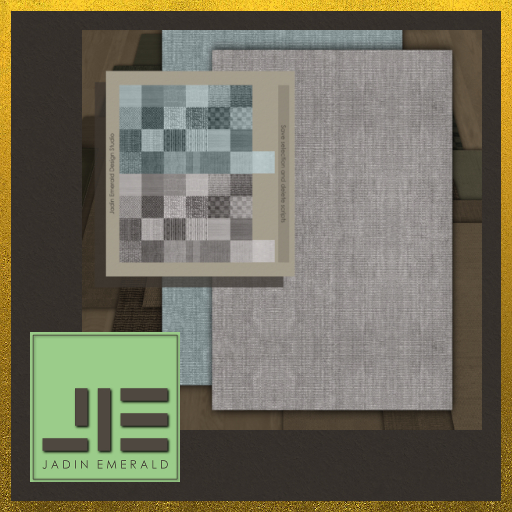 Sarala Flat Rug (Dyed Sisal) - One Simple Rug, A Multitude of Textures (Change by HUD) - C/M (Wear to Unpack))