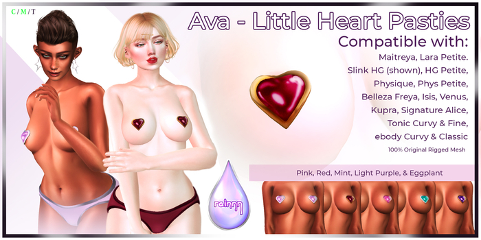 rainnn - Ava - Little Heart Pasties [FATPACK]