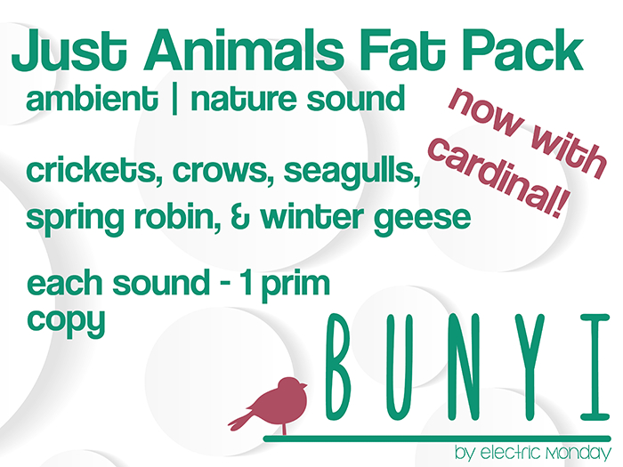 Bunyi Nature Sounds- Just Animals Fat Pack