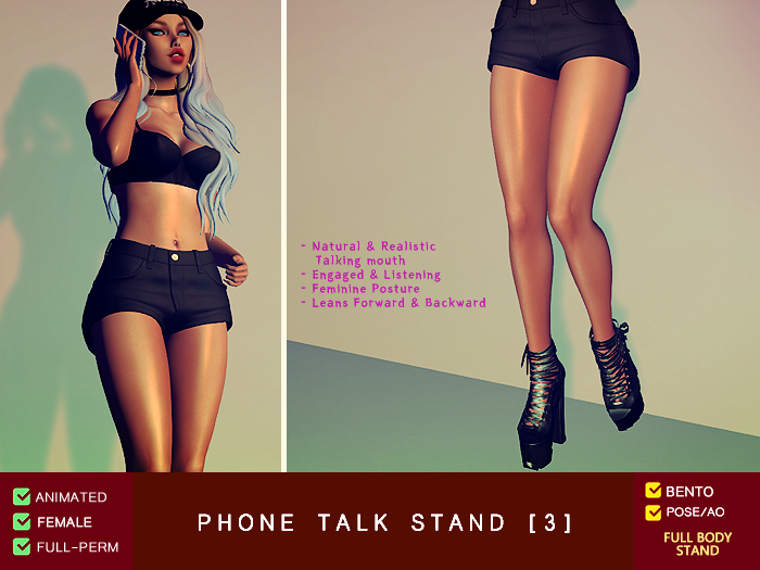 (Female) Talking Phone Stand [3]