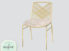 Ariskea[Brodie]  Office Chair & Fur-Gold