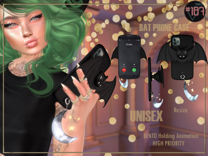 #187# Bat Phone Case *Holding*