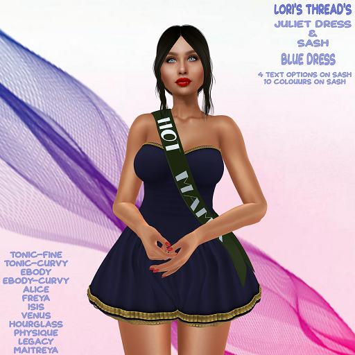 [L.T] Juliet Dress & Sash - Blue v2  (ADD ME)