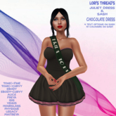 [L.T] Juliet Dress & Sash - Chocolate v2  (ADD ME)