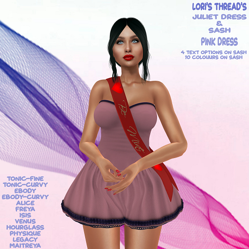 [L.T] Juliet Dress & Sash - Pink v2  (ADD ME)