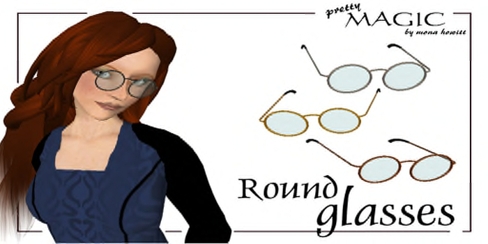 Round student glasses 4 COLOR PACK - "Harry Potter Style" [by Pretty Magic]